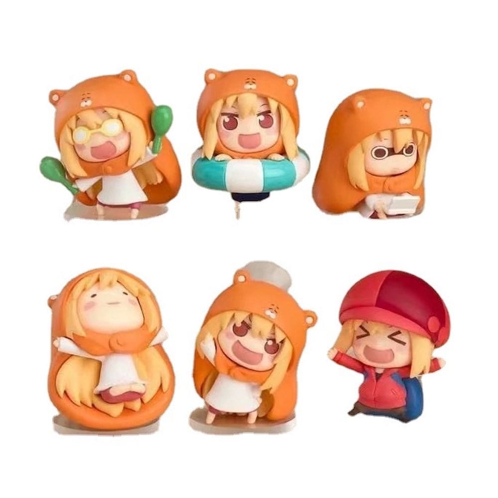 Coleção de brinquedos de figuras Himouto Umaruchans Anime 6 unidades