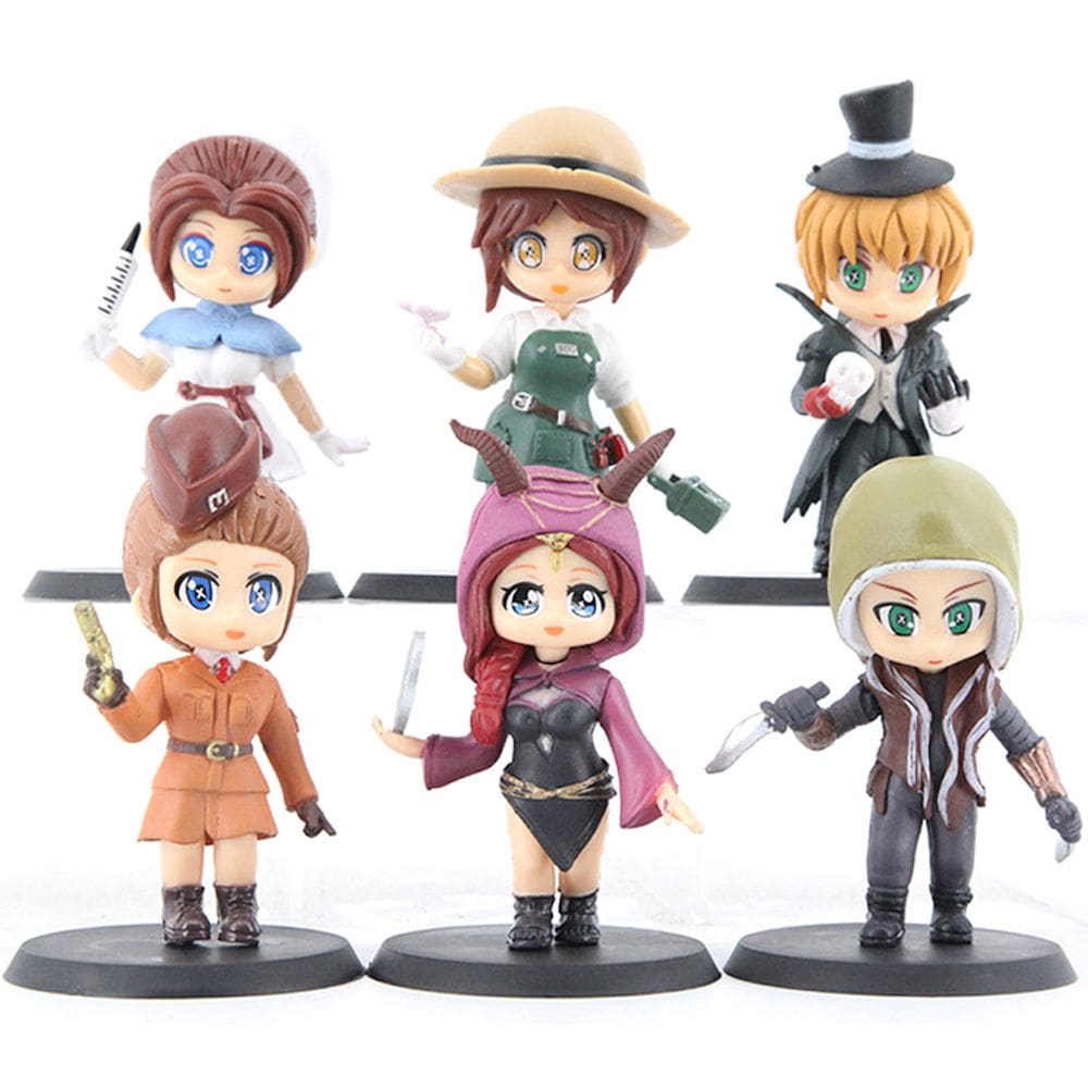 Coleção de brinquedos de figuras de anime, 6 peças Identity V, modelo 10 cm