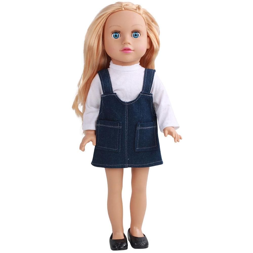 Brinquedo de silicone Pretty Girl 45 cm para crianças Play House Doll