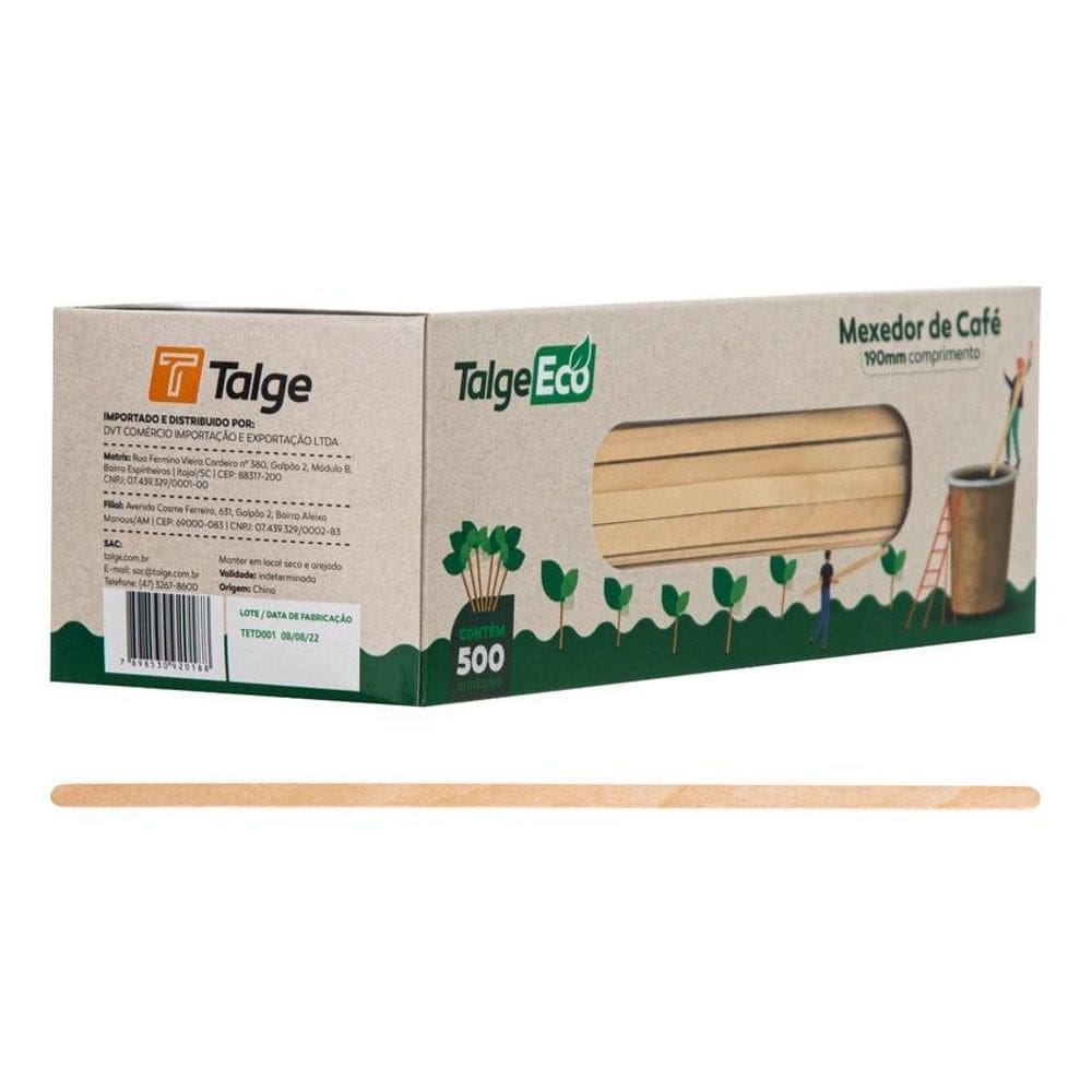 Palheta Mexedores De Café E Bebidas Talge Eco - 190Mm