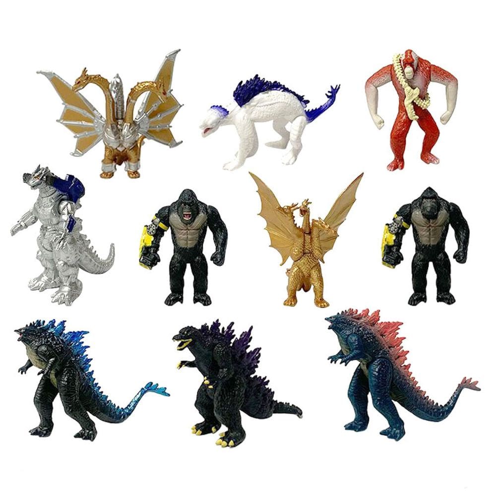 Brinquedo de boneco de anime colecionável Kings Kongs God-zillas 8 cm