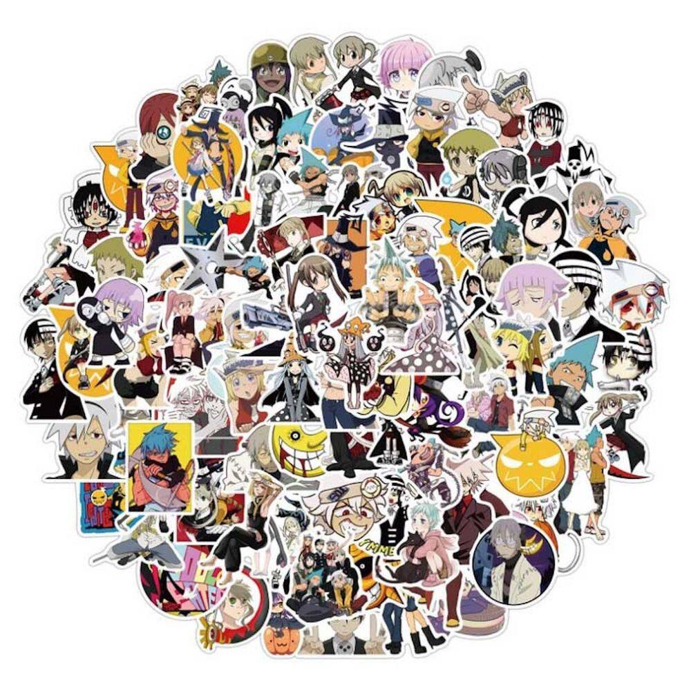 Adesivo Anime Souls Eaters Vinil Cartoon Anime 50 unidades