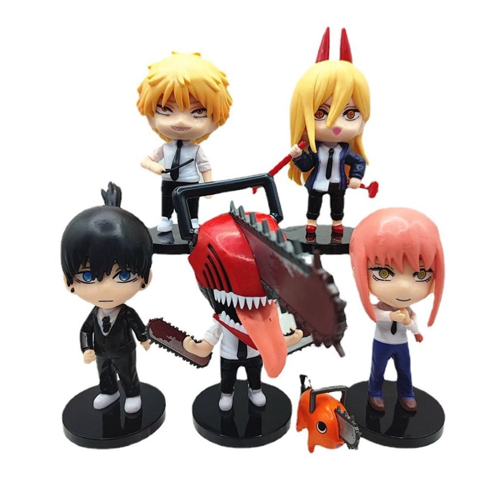 Figure Toy Colecionável Motosserras Mans Powers Anime x5