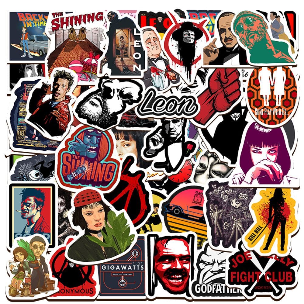 Pacote de adesivos Kills Bills Anime Waterproof Vinyl 50 unidades