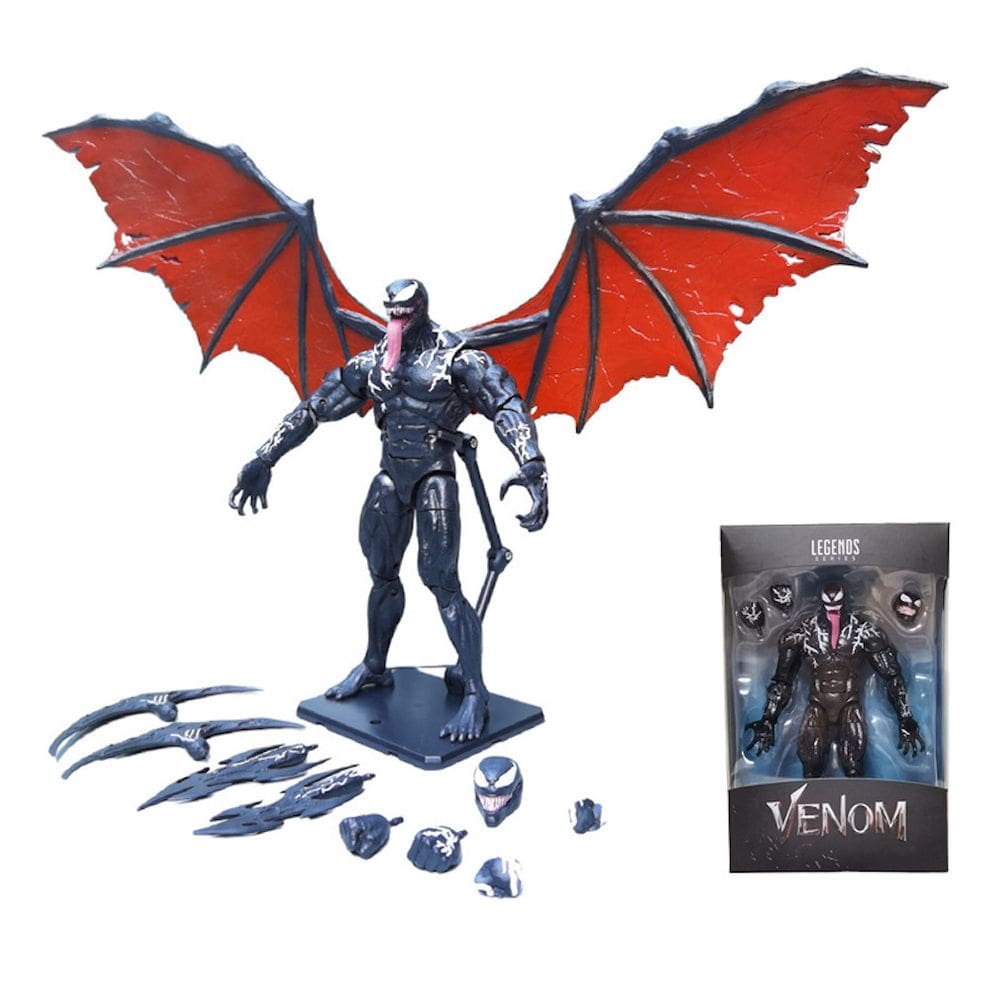 Coleção de brinquedos de figuras de anime modelo Venom`s Wing 20cm