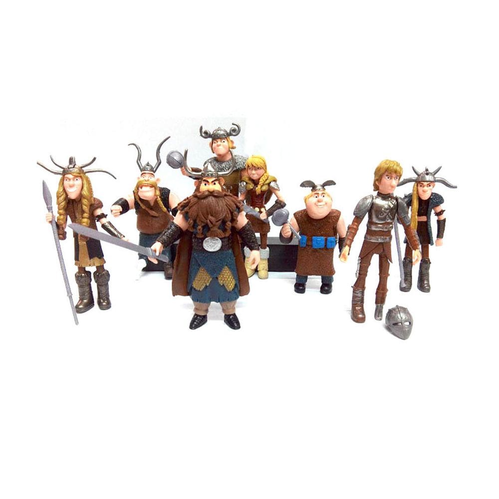 Brinquedo de boneco de anime colecionável sem dentes, 8 unidades/lote de 10 a 13 cm