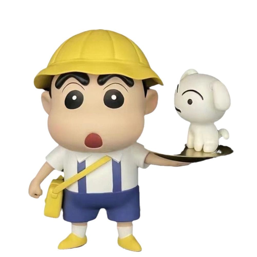 Brinquedo de boneco de anime, modelo colecionável, estátua, lápis de cor Shin Chan