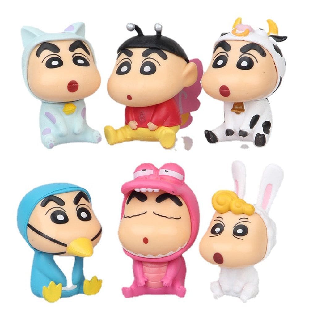 Figure Toy Collectible Crayons Shins Chans Anime x6