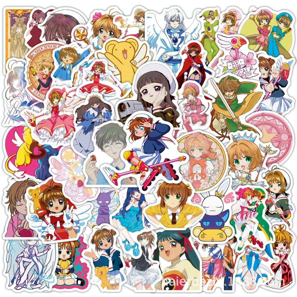 Adesivos Cards Captors Sakura Waterproof Vinyl 50 unidades/lote