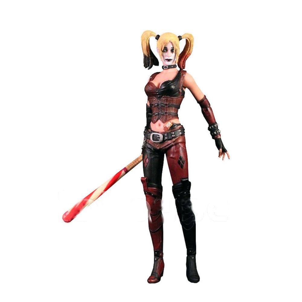Figura de anime, brinquedo, modelo colecionável, estátua Harley Quinn, 18 cm