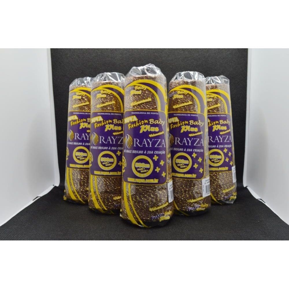 Linha Rayza Fashion Plus Ouro Baby Fina-Marrom Ouro