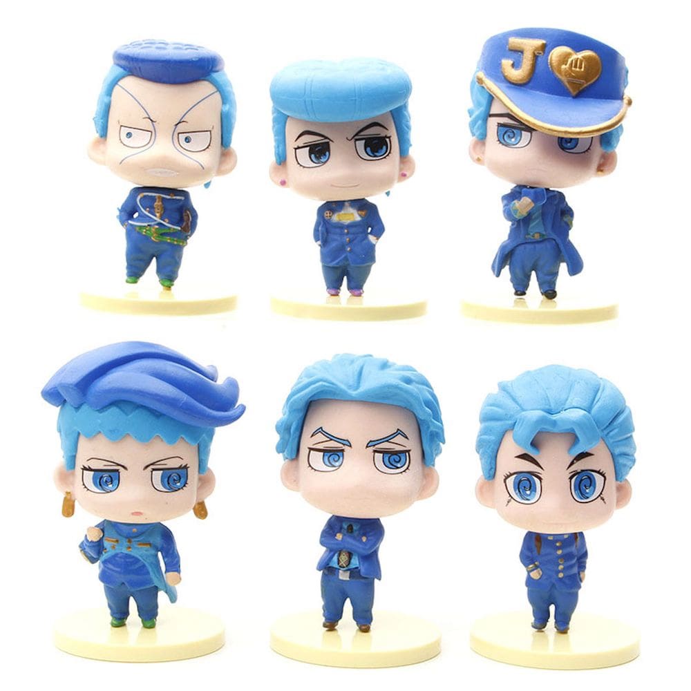 Figura JoJos Bizarre Adventures Kujos Jotaros 8 cm (6 unidades)