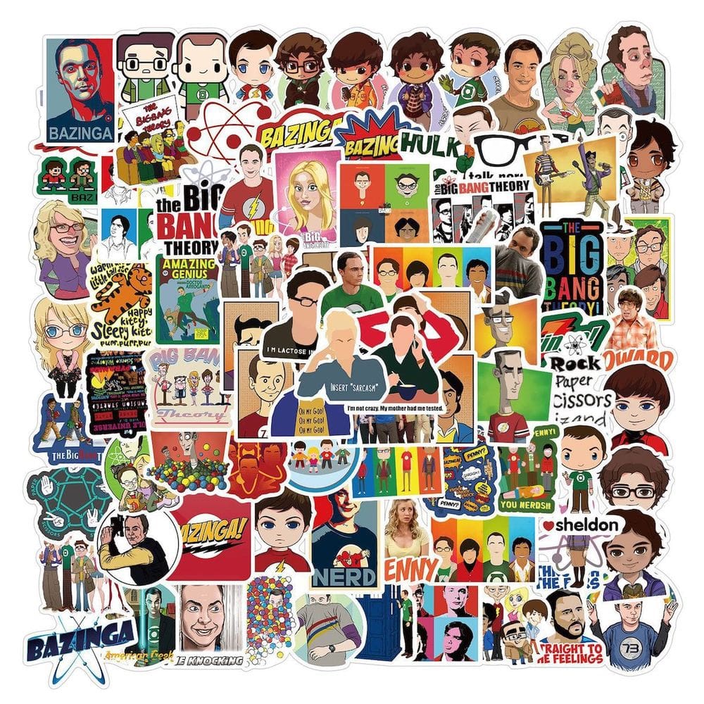 Adesivo Big Bangs Anime Vinyl Cartoon 100 unidades para impermeabilização