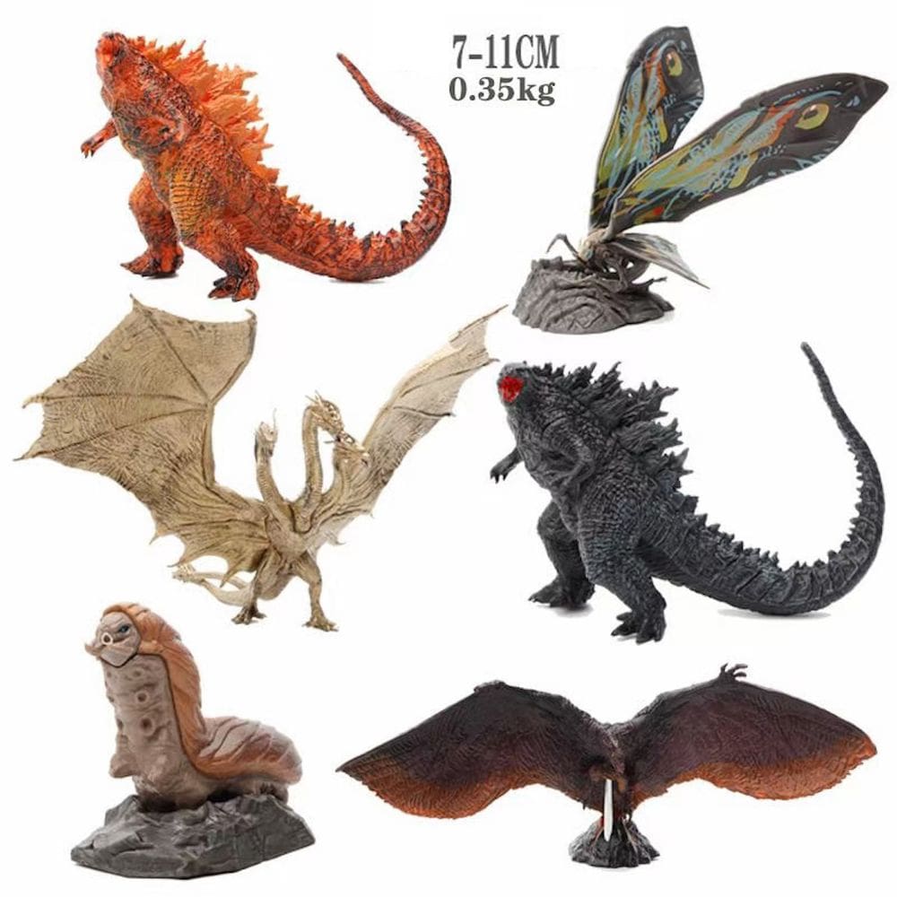 Figure Toy Collection Godzilas Dinosaur Anime 6 unidades/lote