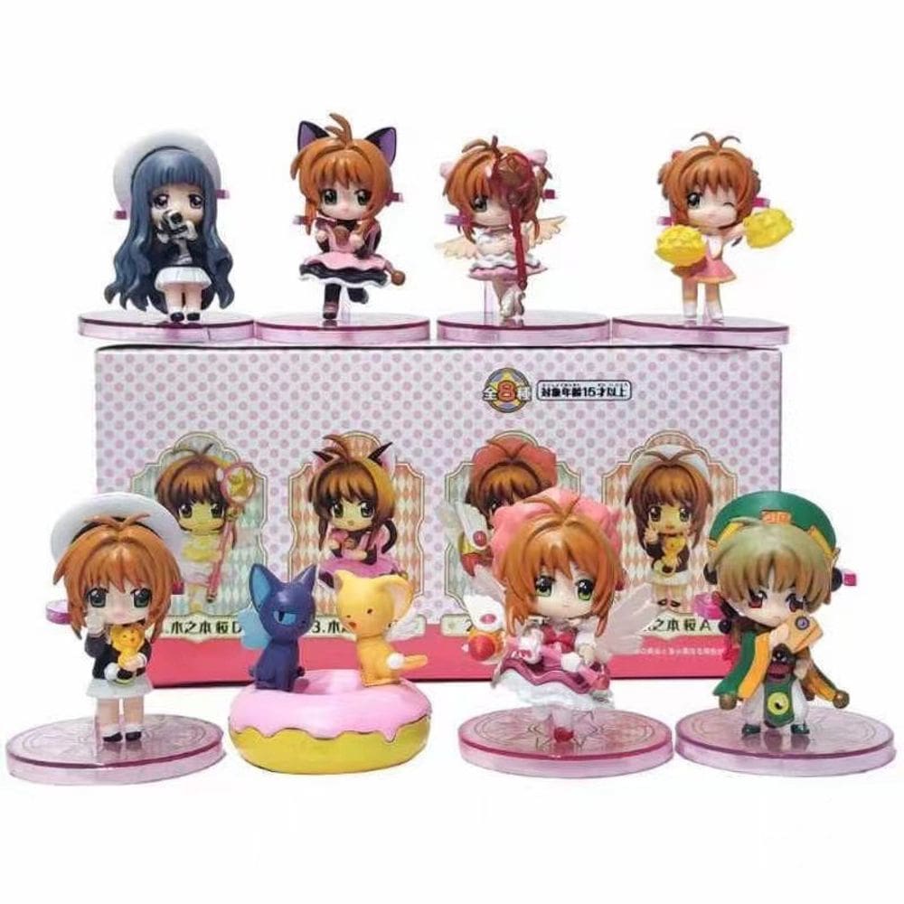 Figure Cards Captors Sakura Kinomoto Anime 8 unidades/lote