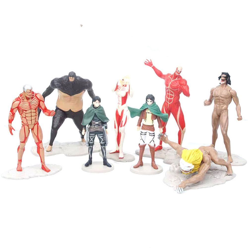 Boneco de ação Mikasas Ackermans Anime 8 unidades/lote colecionável