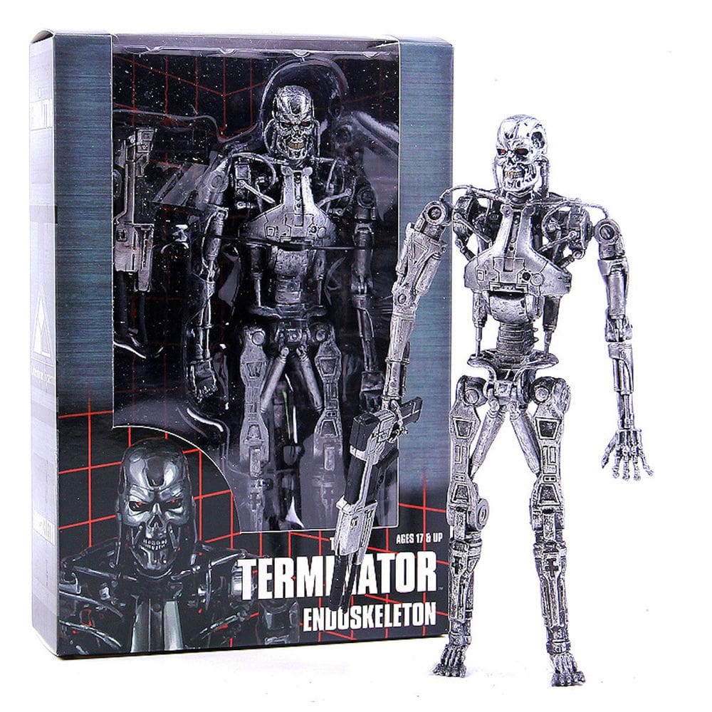 Brinquedo de boneco de anime, modelo colecionável, Statue Terminator, 18 cm