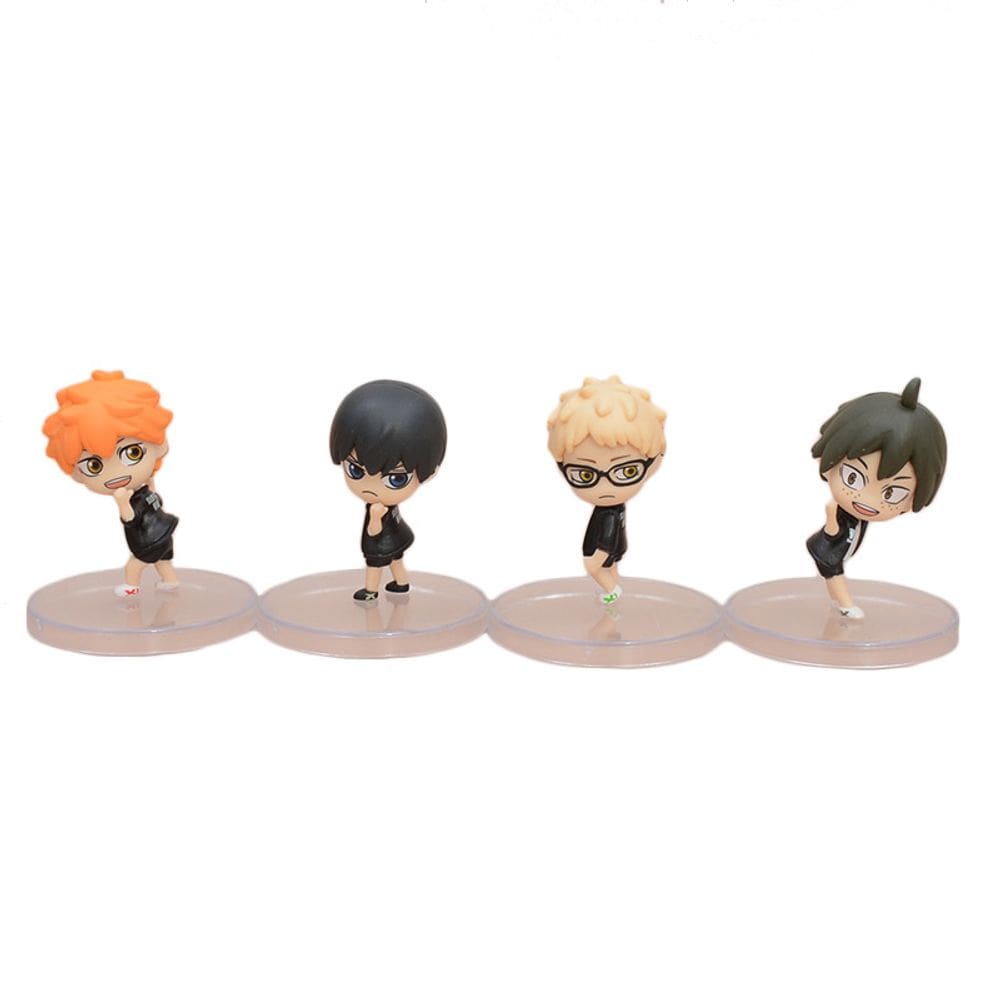 Brinquedo de boneco de anime colecionável Haikyuu`s Hinata Shoyo 6cm