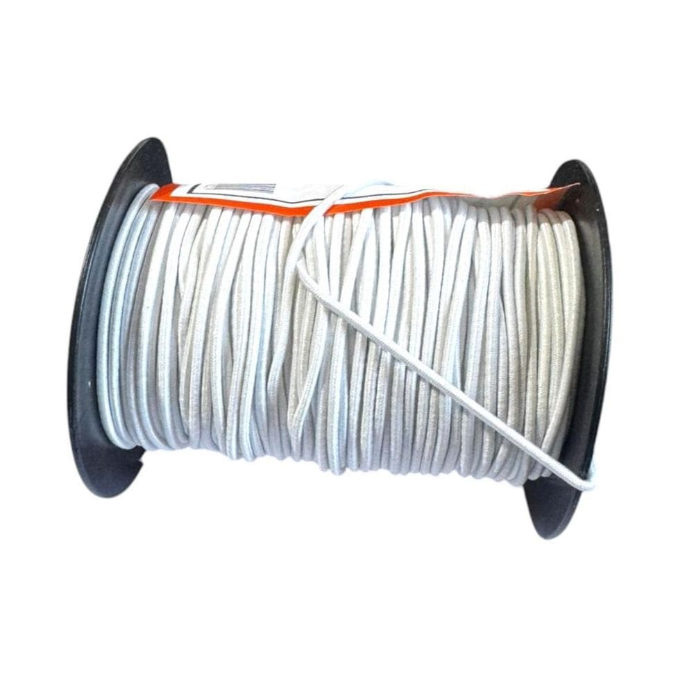 Rolo De Elástico Branco Chato Nº2  2Mm  De 50M Para Costura