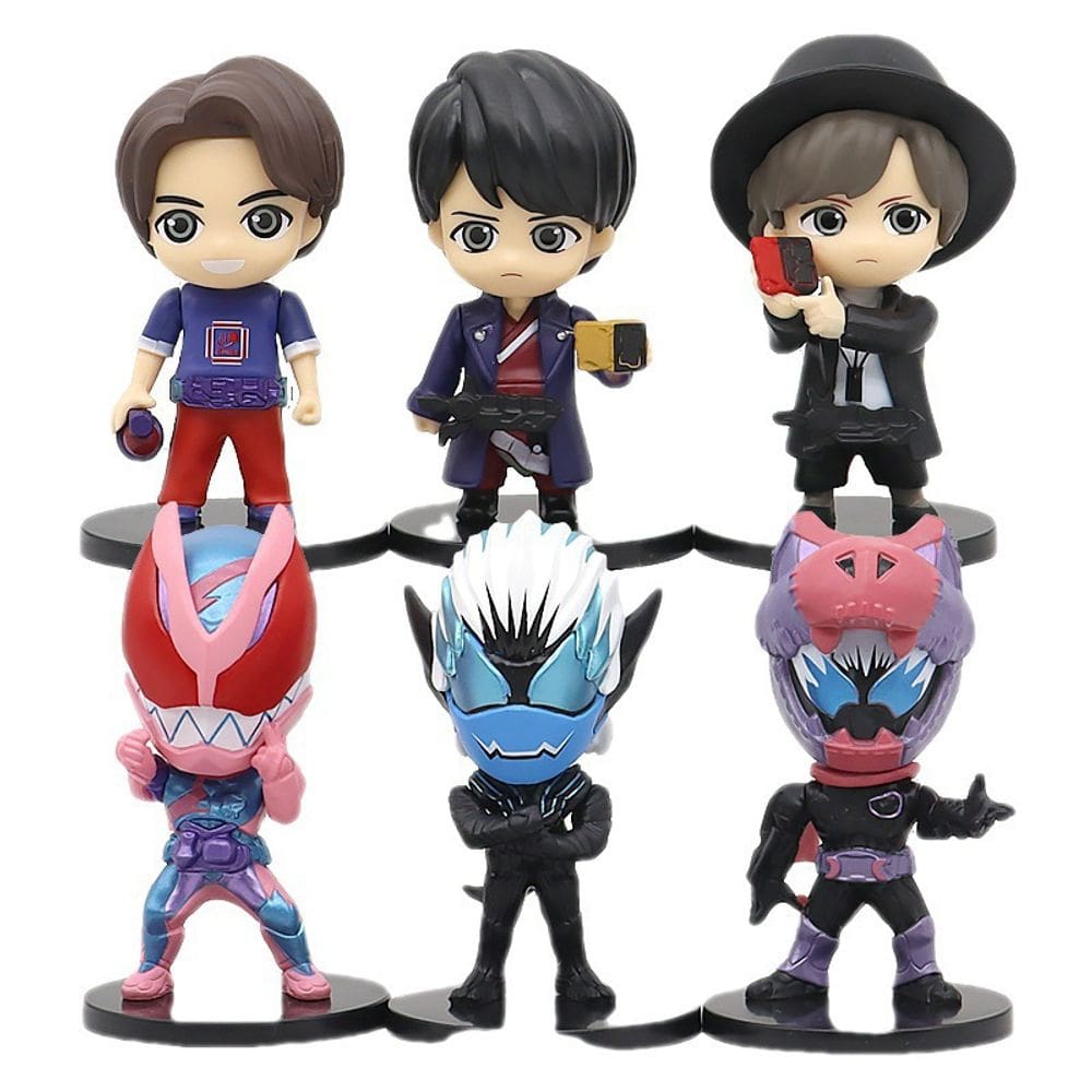 Boneco de ação Kamens Riders Revices Anime 10 cm 6 unidades/lote