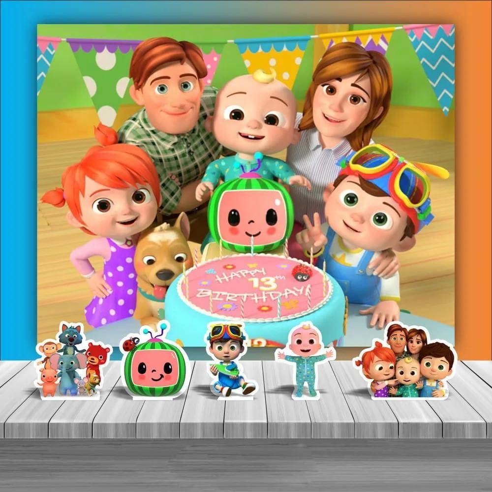 2X Kit Festa Infantil Painel + Displays Diversos Temas