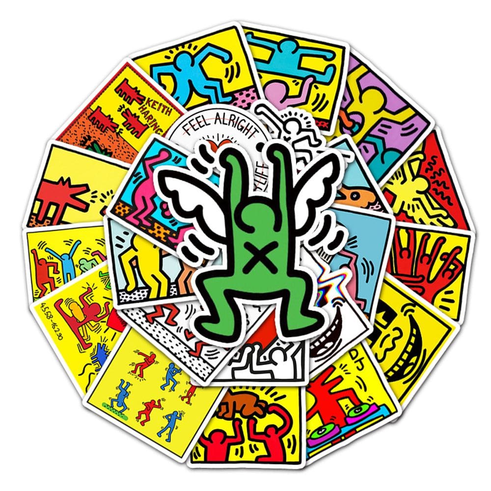 Pacote de adesivos Keiths Harlem Street Drawing Anime Water 50 unidades