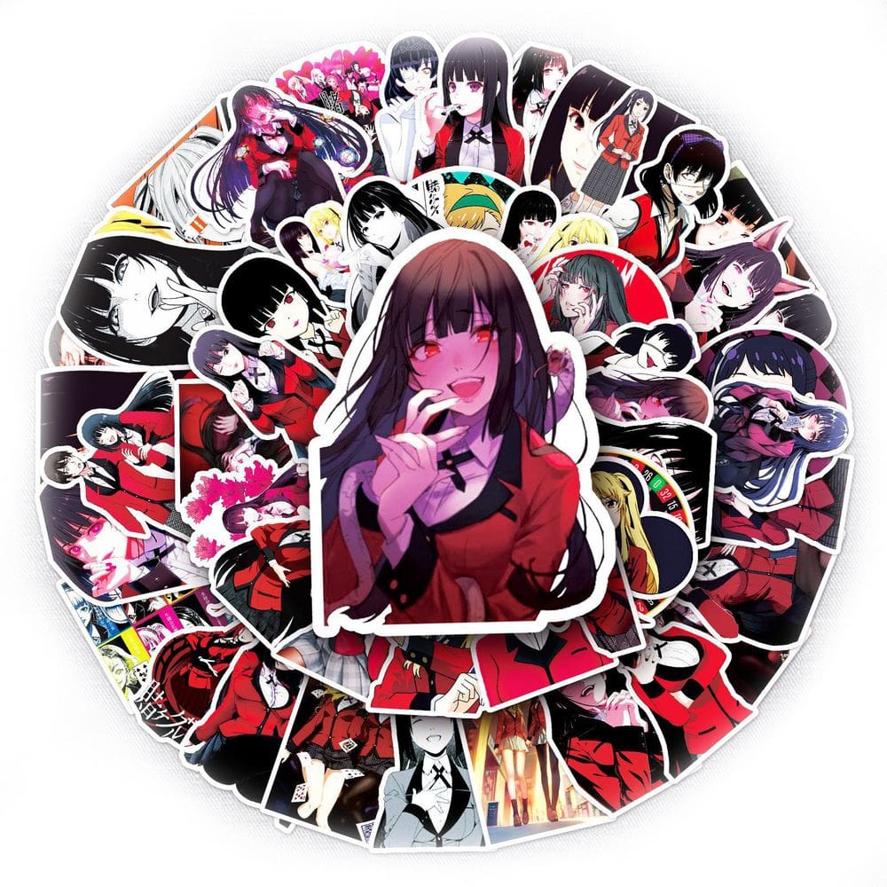 Adesivos de vinil impermeável Kakeguruis Anime 50 unidades/lote 5-7 cm