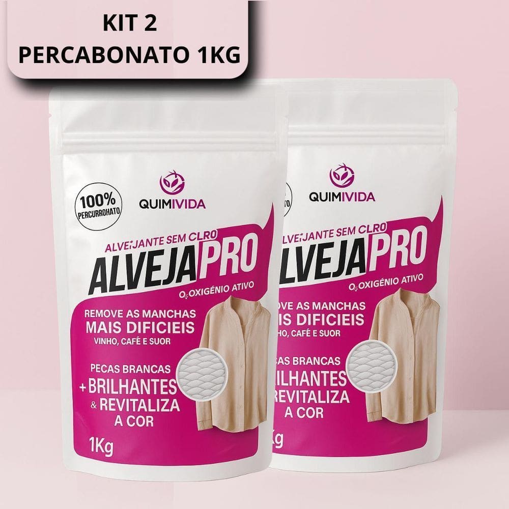 Kit 2Un Quimivida 1Kg Revitaliza Roupas E Tecidos