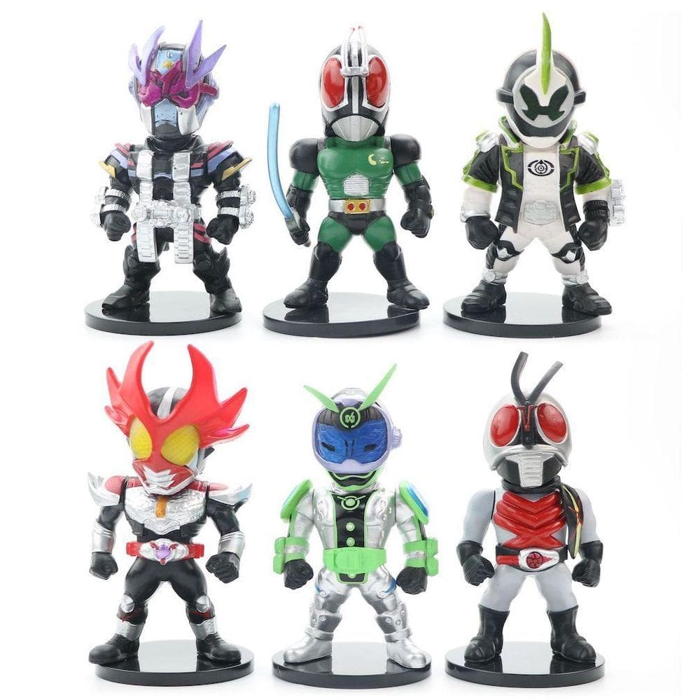 Figura Toy Key Decoration Anime Doll Kamen Knight 6 unidades
