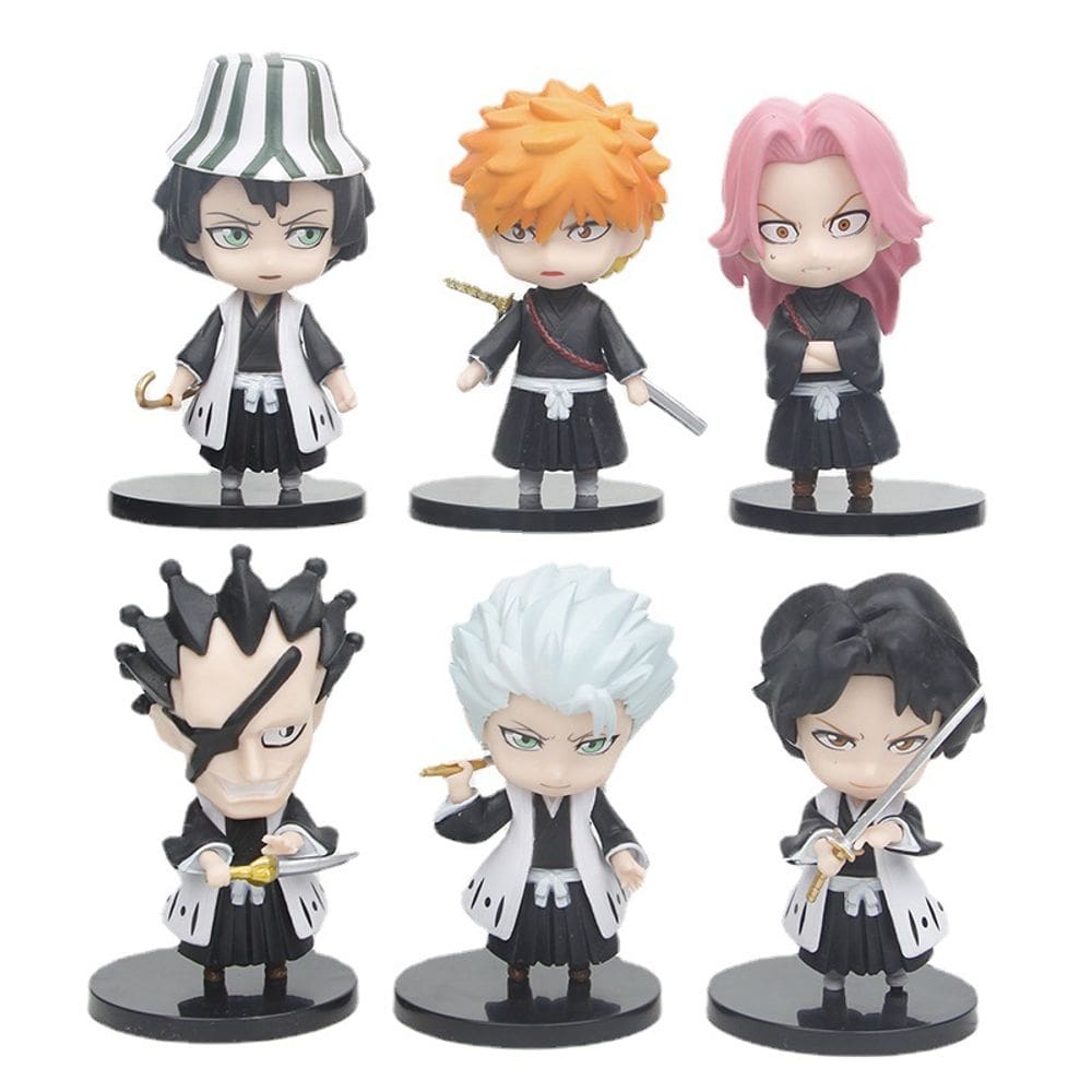 Boneco de ação Bleachs Kurosakis Ichigos Anime 10 cm 6 unidades/lote