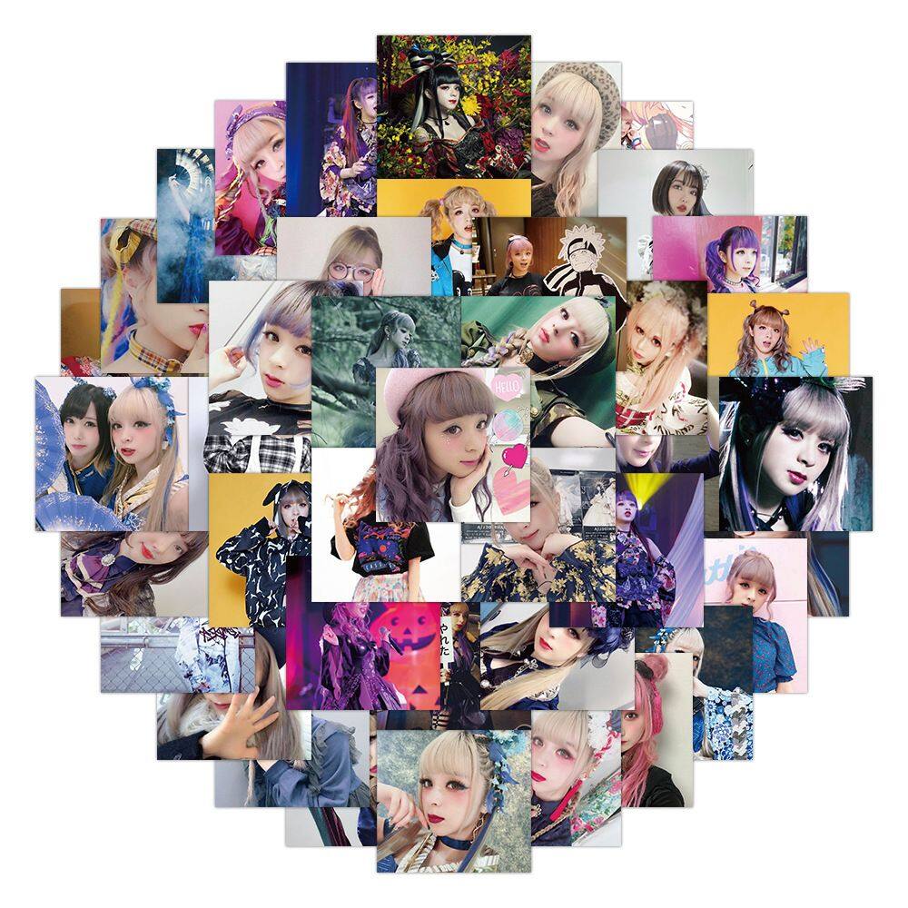 Pacote de adesivos Marias Anime Waterproof Vinyl 60 unidades 4-7 cm