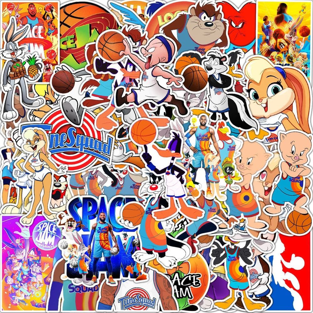 Adesivos Kungs Fu Dunks, vinil impermeável, anime, 50 unidades/lote