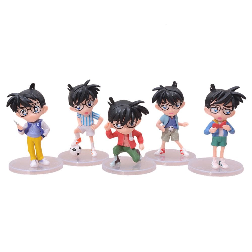 Figura Toy Detectives Conans Edogawas Anime 9 cm 5 unidades/lote