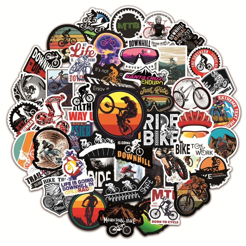 Pacote de adesivos Outdoor Graffiti Anime, vinil impermeável, 50 unidades