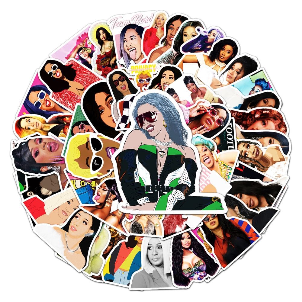 Pacote de adesivos Kadibi Beauty Anime, vinil impermeável, 51 unidades