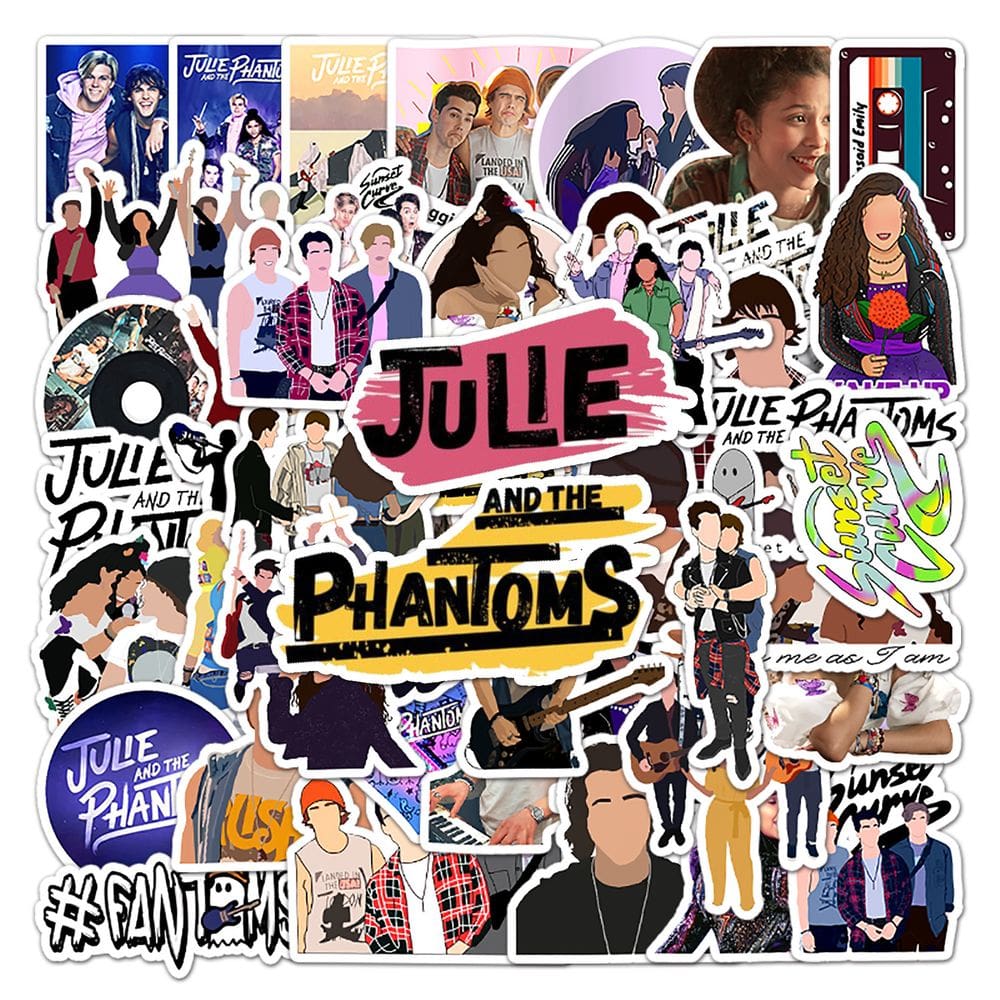Adesivos Julies And Phantoms em vinil impermeável 50 unidades/lote