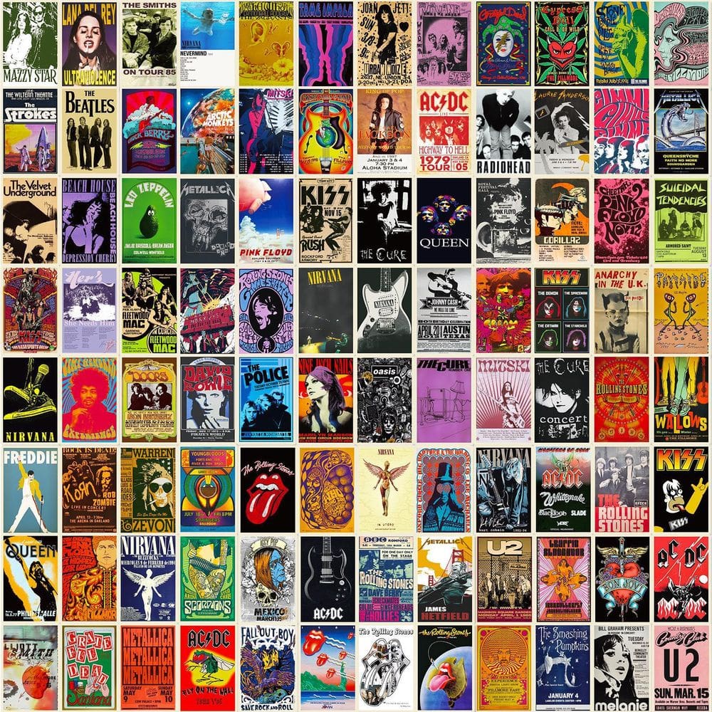 Pacote de adesivos Classic Movie Poster Anime Waterproof (100 unidades)