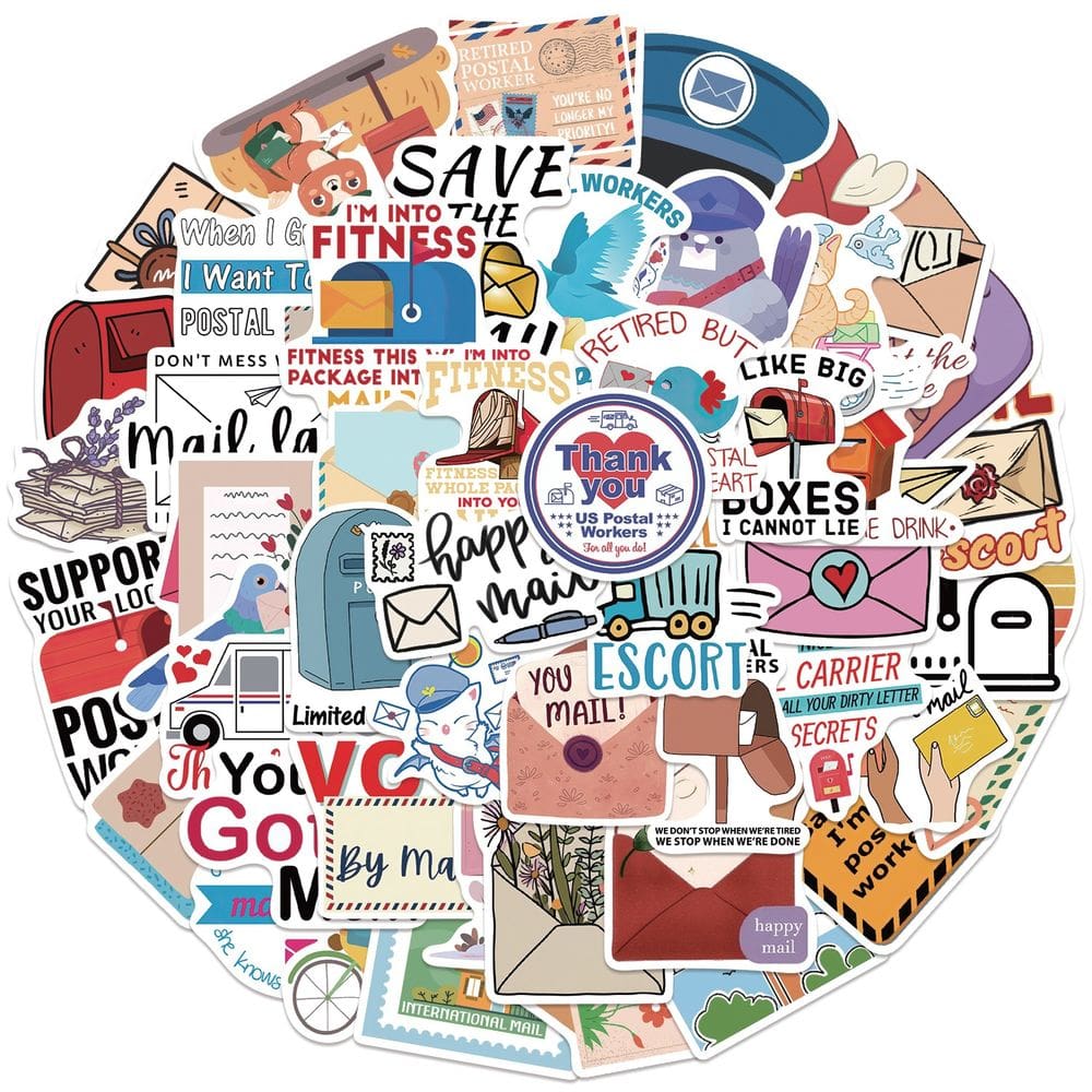 Pacote de adesivos Postman Professional Anime Waterproof 50 unidades