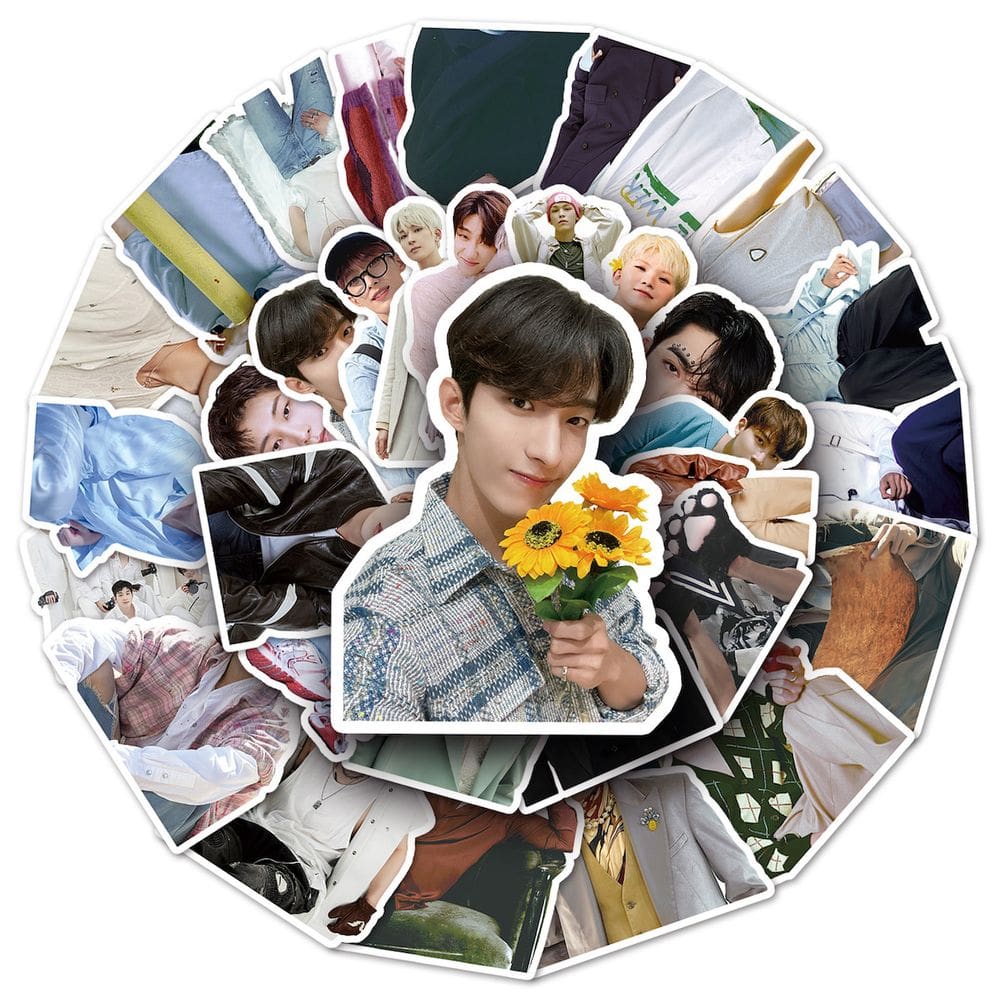 Adesivos Seventeens Anime Cartoon 50 unidades de PVC impermeável