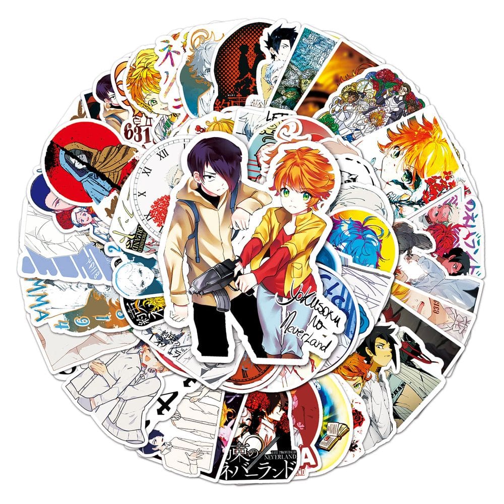 Pacote de adesivos Promiseds Neverlands Anime Waterproof 50 unidades