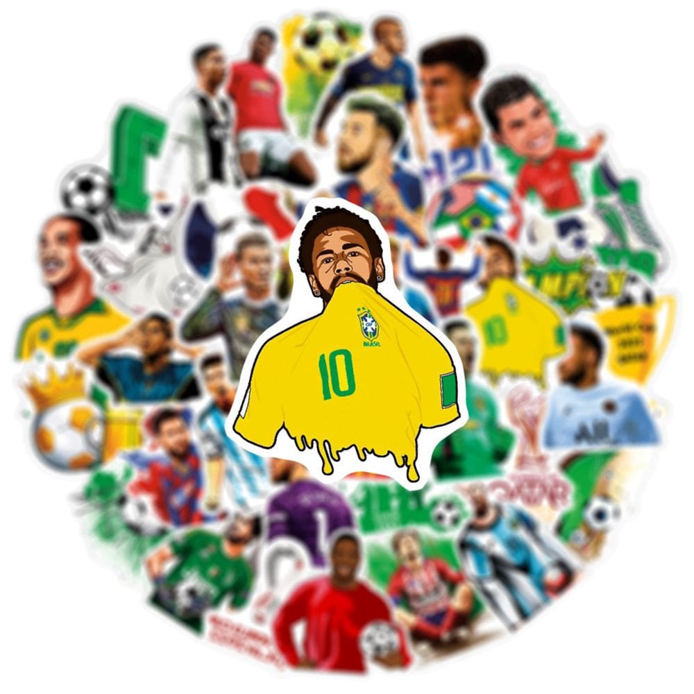 Adesivos do Catar World Cups Anime Cartoon 50 unidades de PVC impermeável