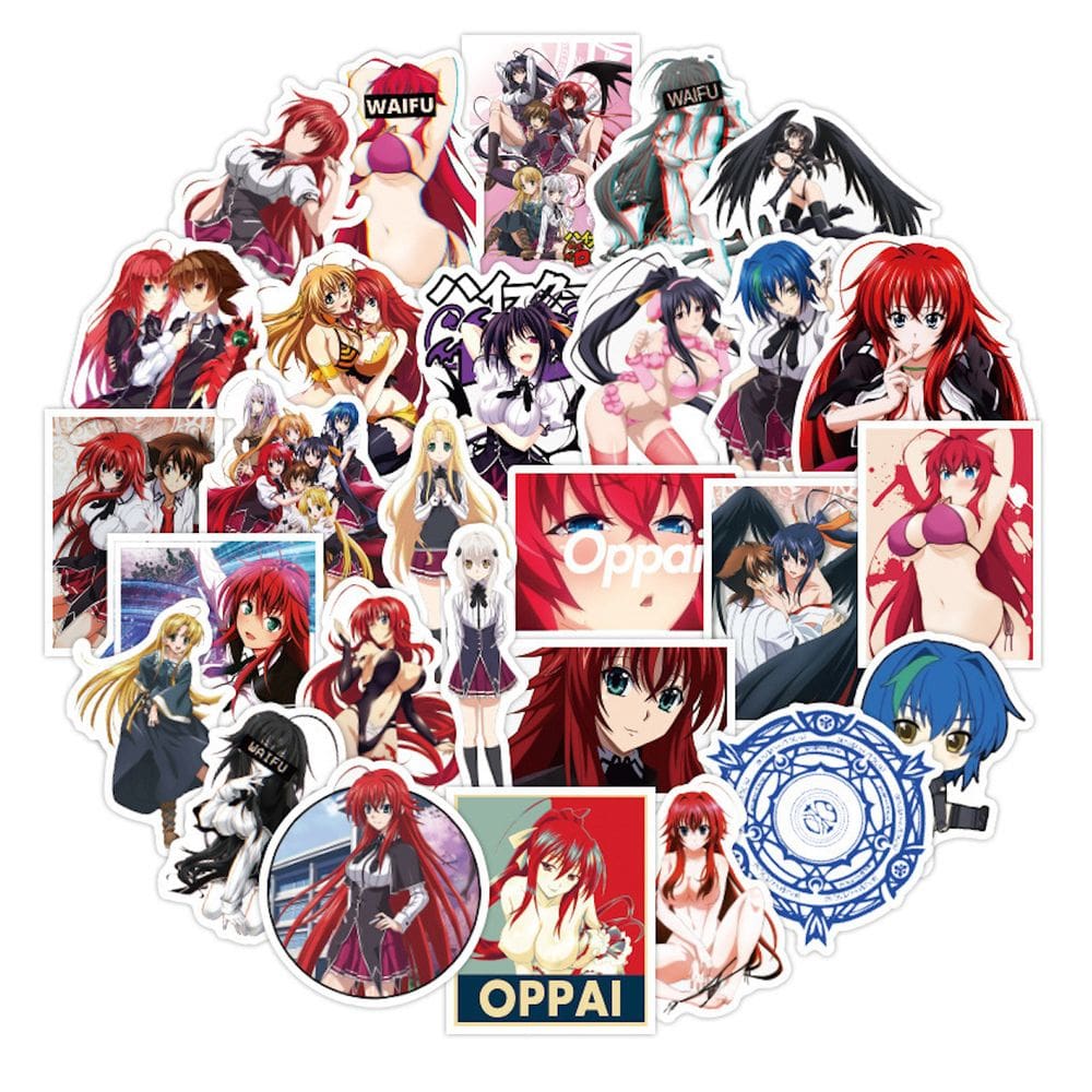 Pacote de adesivos Oppai Anime Waterproof Vinyl 100 unidades 4-7 cm