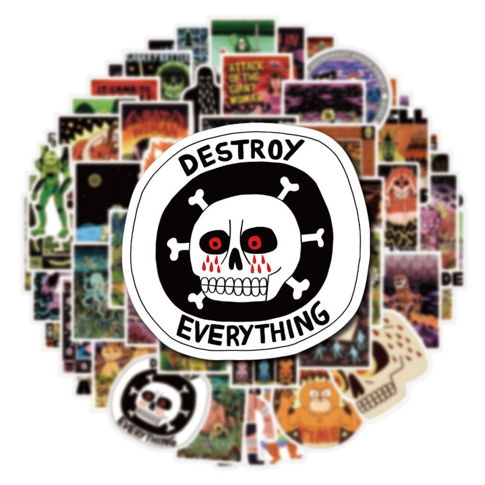 Pacote de adesivos Jack Teagles Anime, 50 peças, conjunto decorativo de desenhos animados