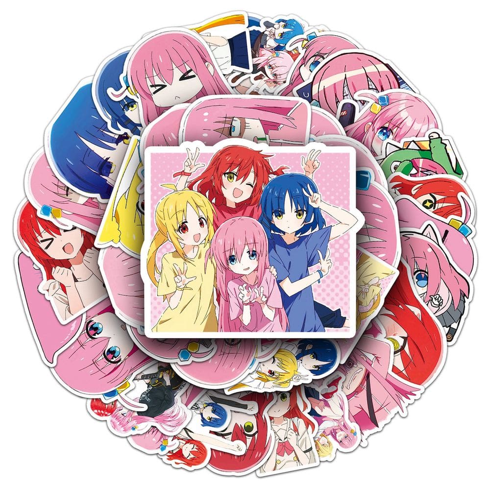 Adesivos Bocchis The Rocks Anime Cartoon Deca 50 unidades