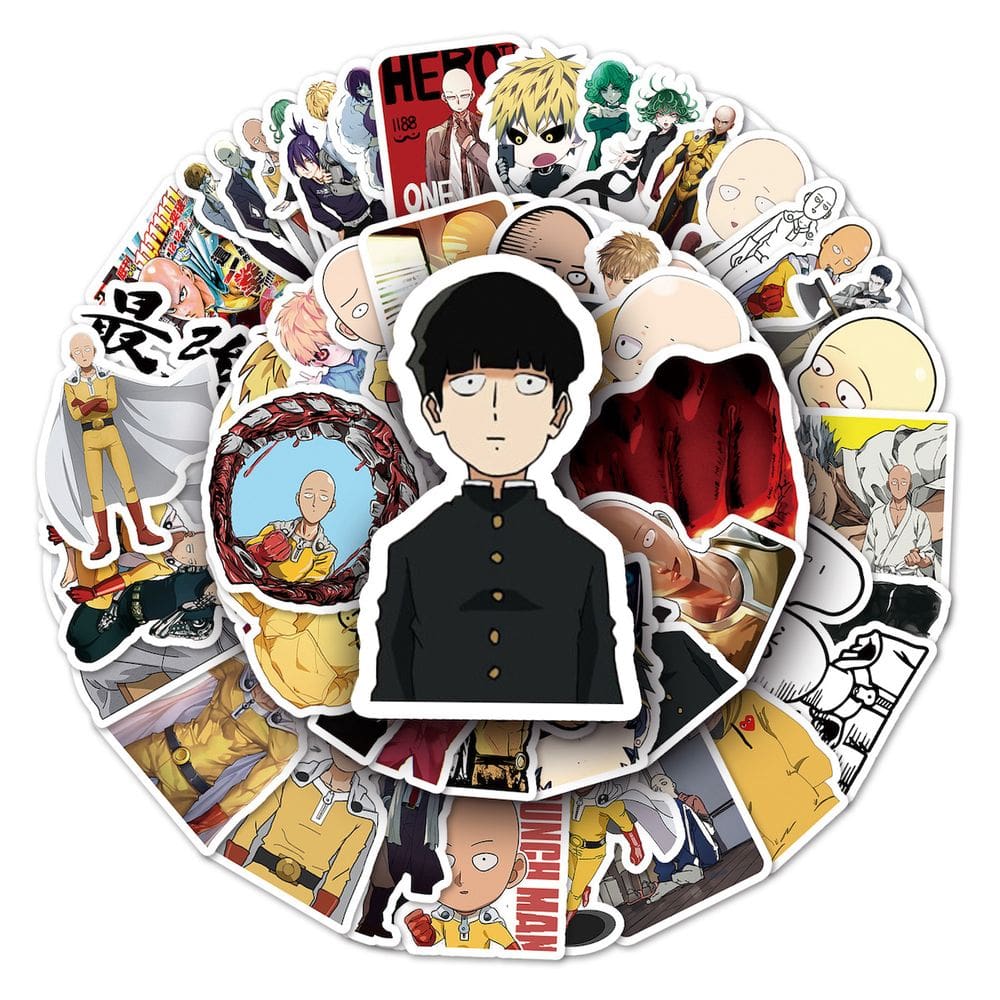 Adesivos One Punch Man Anime 57 peças de PVC à prova d`água