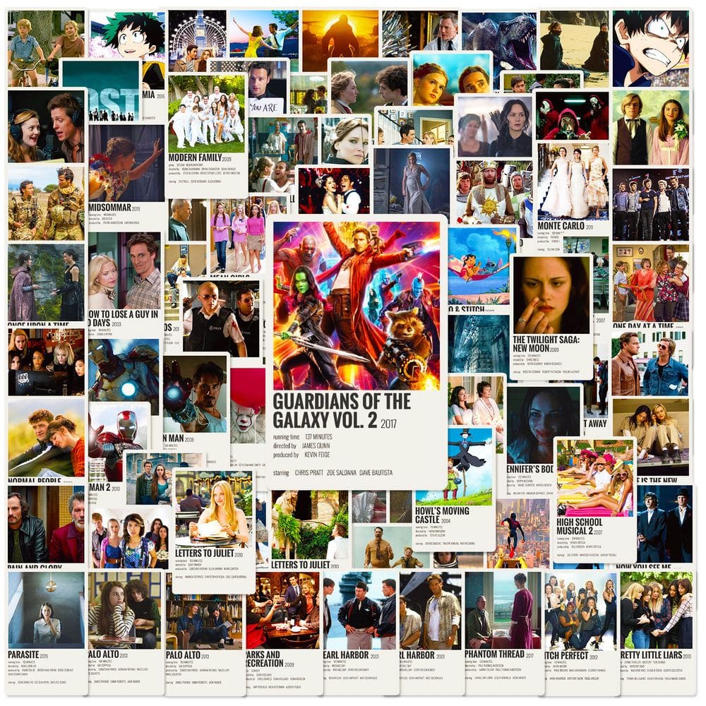 Pacote de adesivos Classic Stills Anime Waterproof 100 unidades