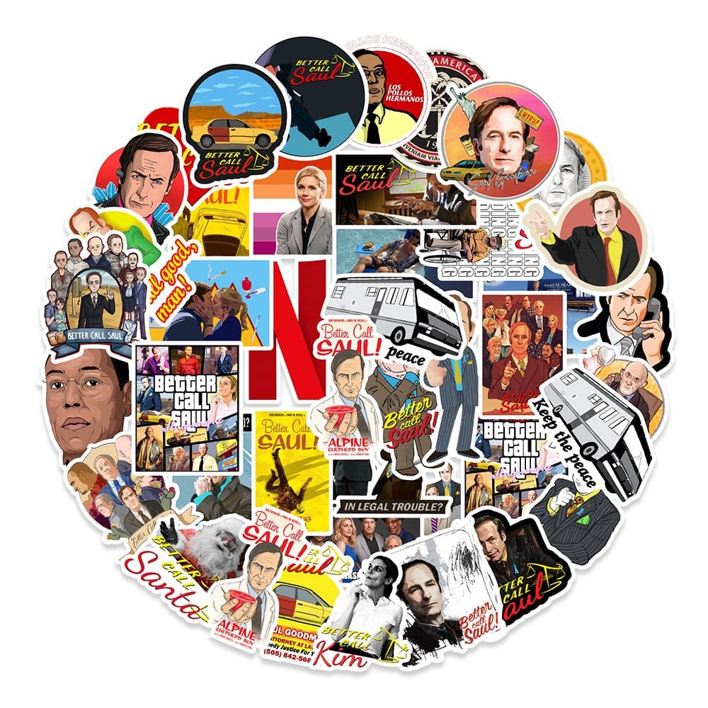 Adesivos Betters Calls Sauls em vinil impermeável 50 unidades/lote