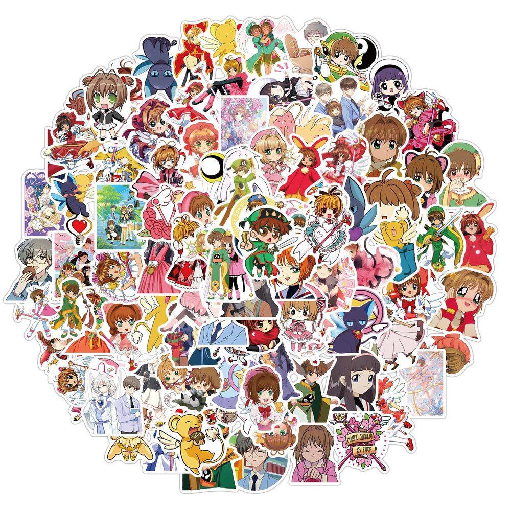 Adesivos Cardcaptors Sakura Anime Waterproof 100 unidades