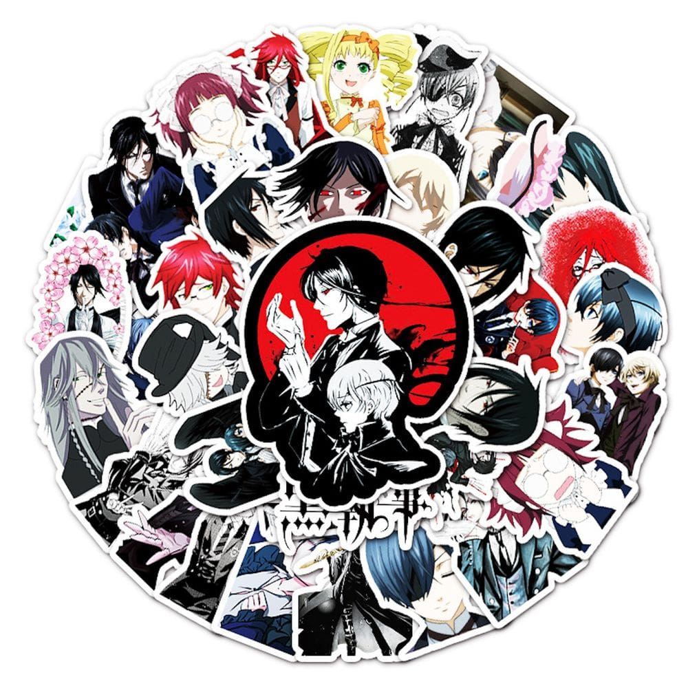 Pacote de adesivos Butlers Anime Waterproof Vinyl 50 unidades