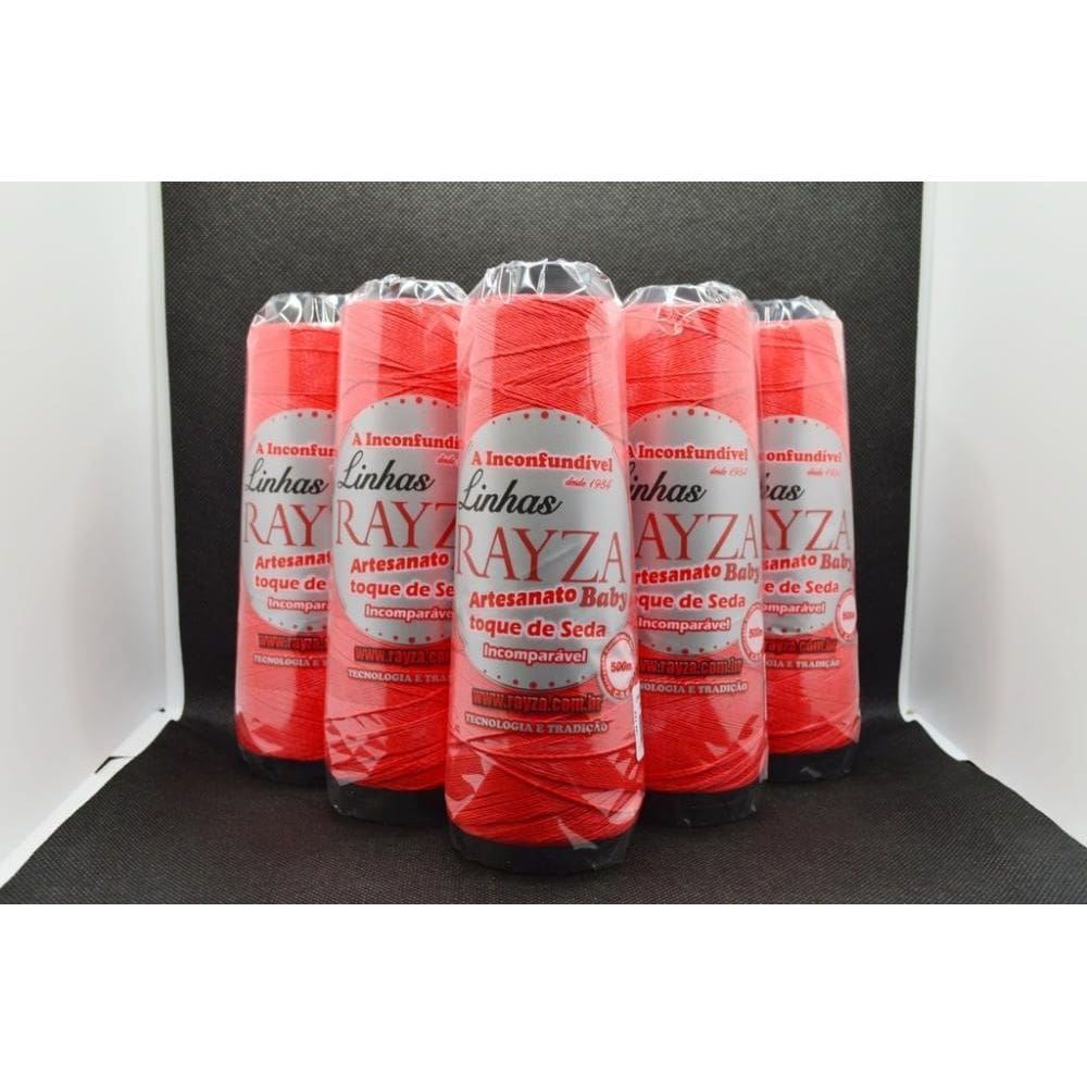 Linha Rayza Artesanato Baby Fina Tex 144 Cor 008-Vermelho